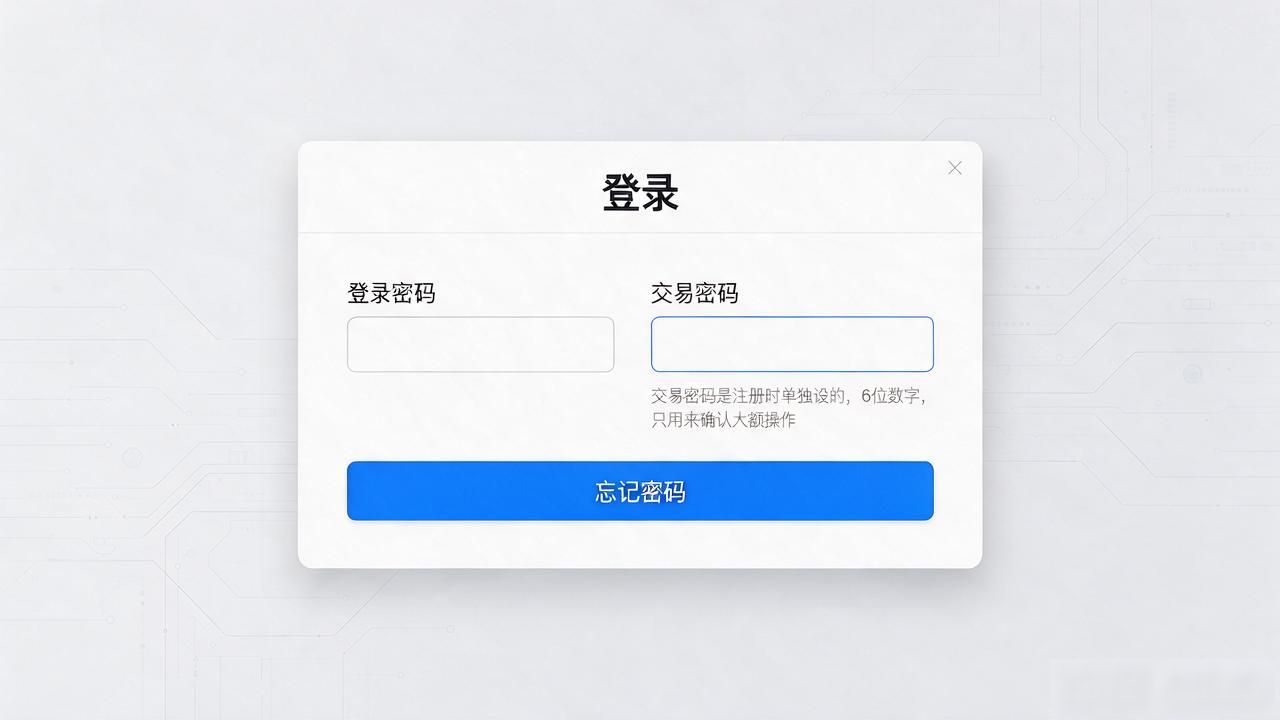 数字货币代码怎么输入_数字货币充值地址格式与链选择指南_交易所交易密码与登录密码区别及重置方法